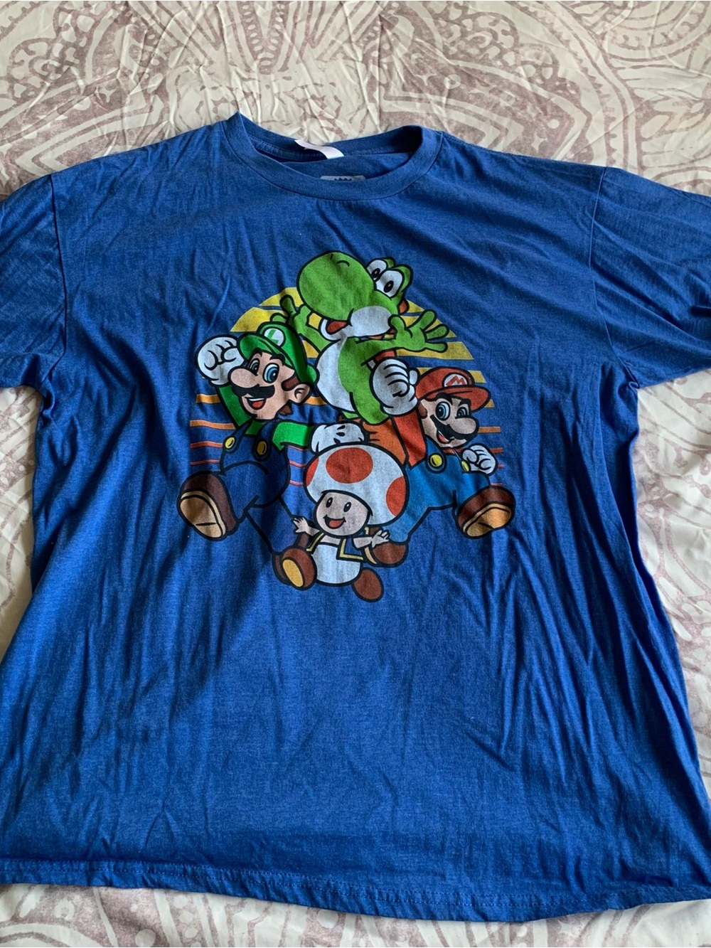 Super Mario Characters Graphic Tee - Blue